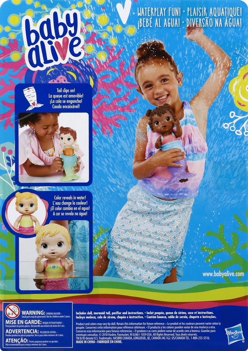slide 6 of 6, Baby Alive Lil'' Splashes Mermaid Doll 1 ea, 1 ct