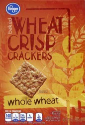 Kroger Baked Wheat Crisp Crackers - Whole Wheat
