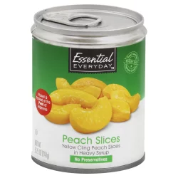 Essential Everyday Heavy Syrup Peach Yellow Slices