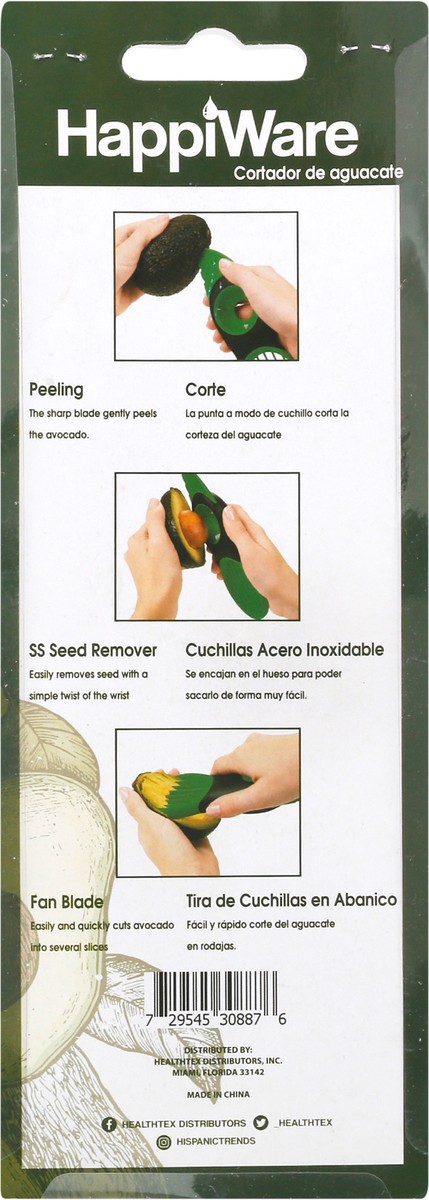 slide 7 of 9, Happiware 3 in 1 Avocado Slicer 1 ea, 1 ct