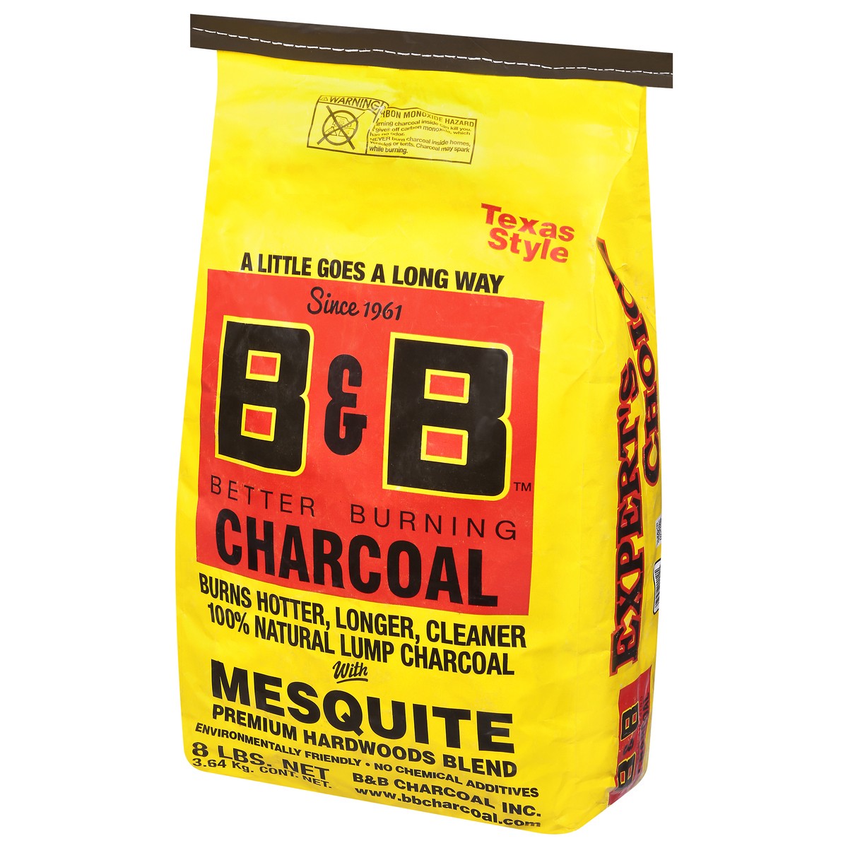 slide 4 of 9, B & B Texas Style Mesquite Charcoal 8 lb, 8 lb