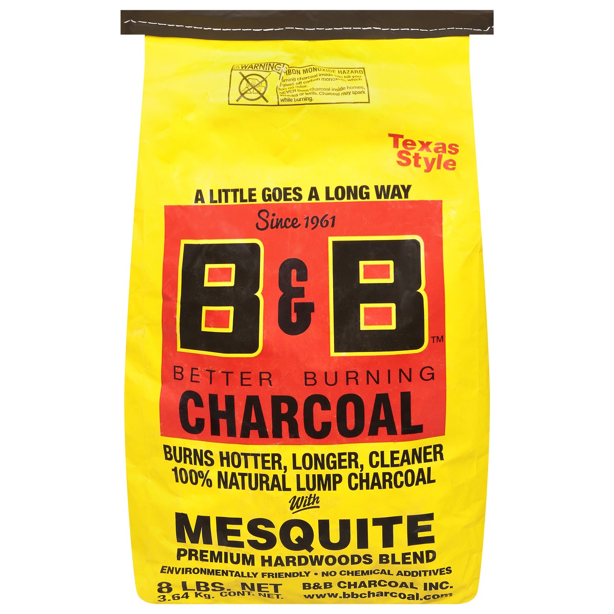 slide 1 of 9, B & B Texas Style Mesquite Charcoal 8 lb, 8 lb