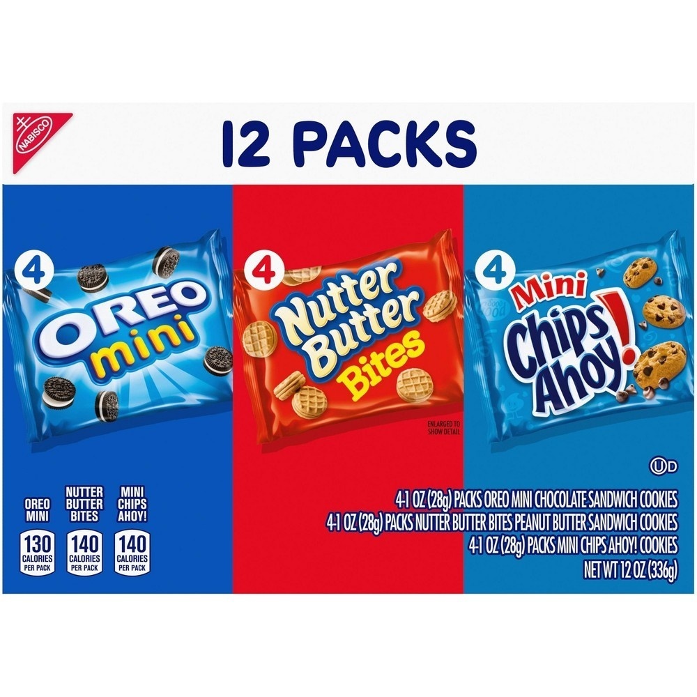 slide 4 of 13, Nabisco Mini Cookie Variety Pack, 12 ct; 1 oz