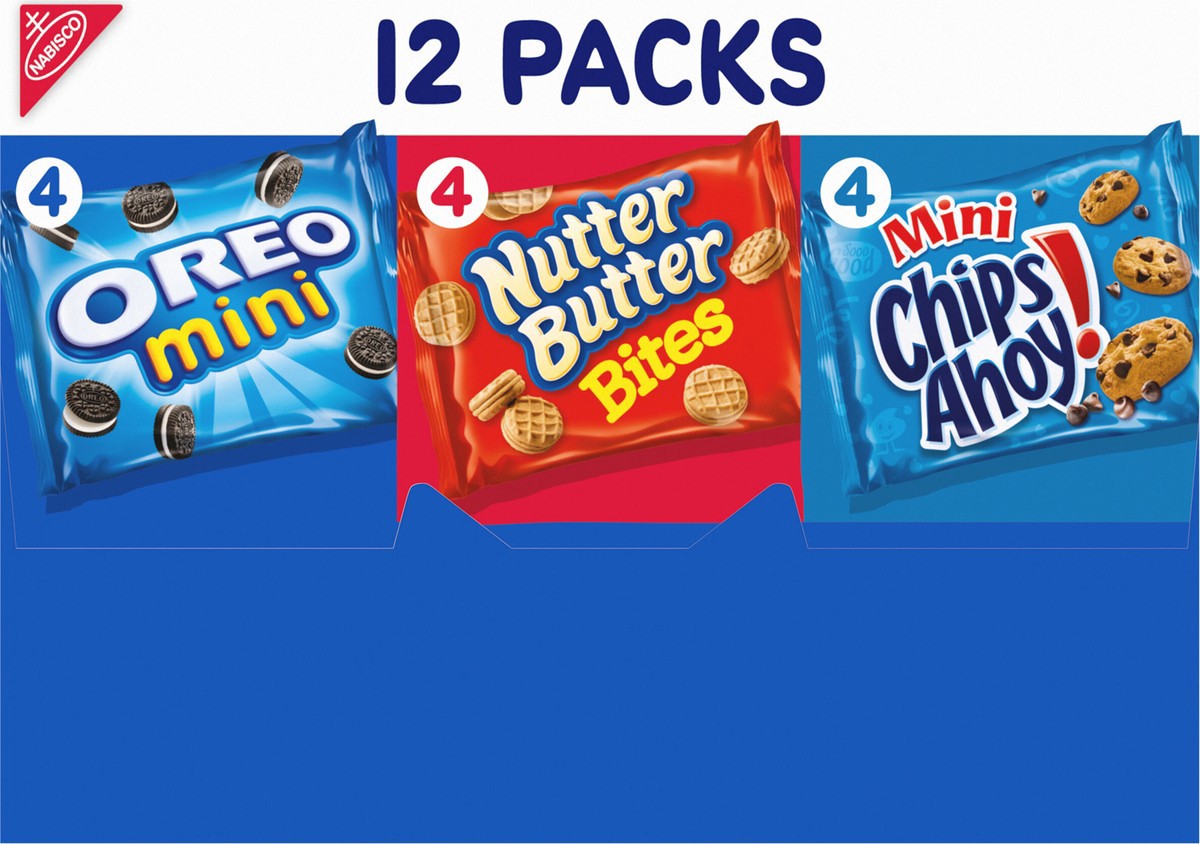 slide 7 of 15, Chips Ahoy!/Nutter Butter/Oreo Nabisco Cookie Variety Pack OREO Mini, Nutter Butter Bites, CHIPS AHOY! Mini, 12 Snack Packs, 12 ct