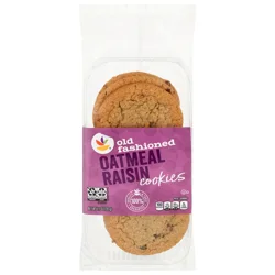 Giant Old Fashioned Oatmeal Raisin Cookies