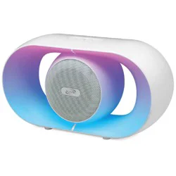 iLive ISB275W Tunes+ Wireless Bluetooth Speaker with Color Changing LEDs - White, 1 ct
