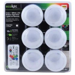 Ecolight 6 Pack Puck RGB Kit