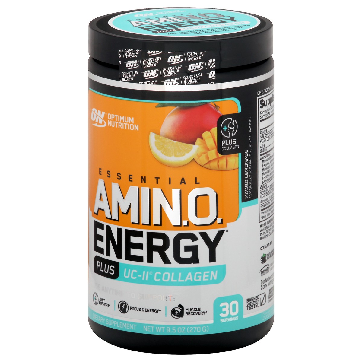 slide 6 of 9, ON Mango Lemonade Amino Energy 9.5 oz, 9.5 oz