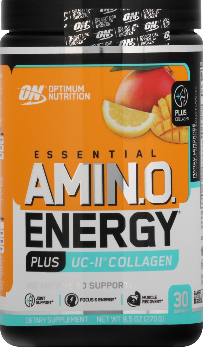 slide 7 of 9, ON Mango Lemonade Amino Energy 9.5 oz, 9.5 oz