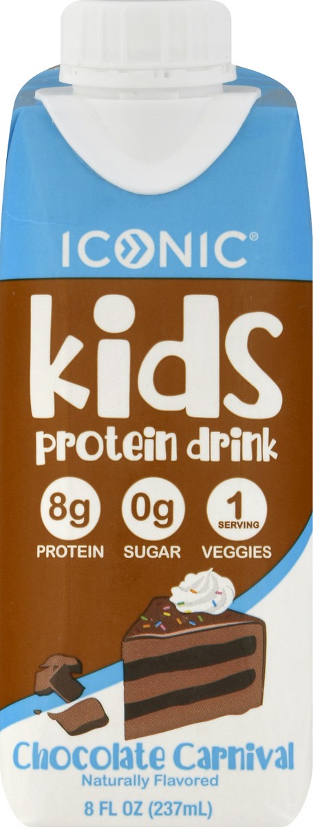 slide 3 of 10, ICONIC Kids Chocolate Carnival Protein Drink 8 Oz, 8 oz