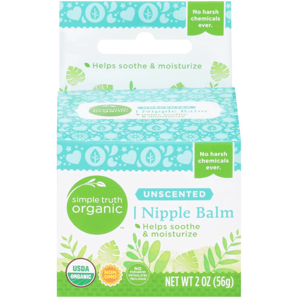 slide 1 of 2, Simple Truth Organic Unscented Nipple Balm, 2 oz
