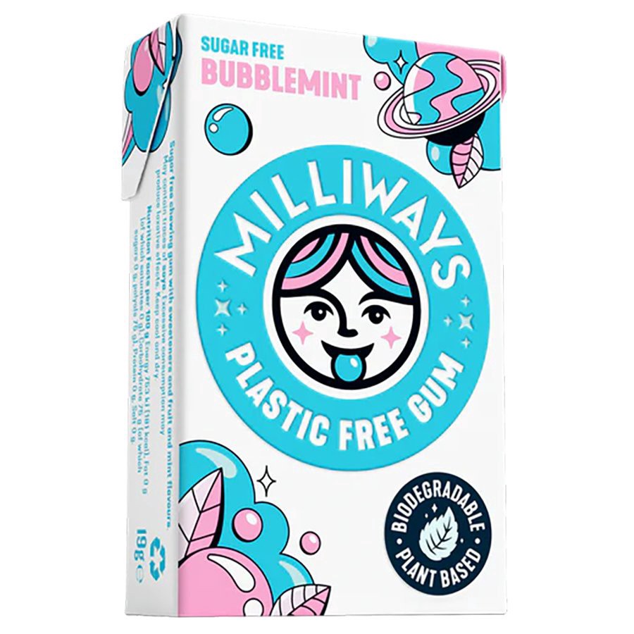 slide 1 of 1, Milliways Bubblemint Gum, 10 ct