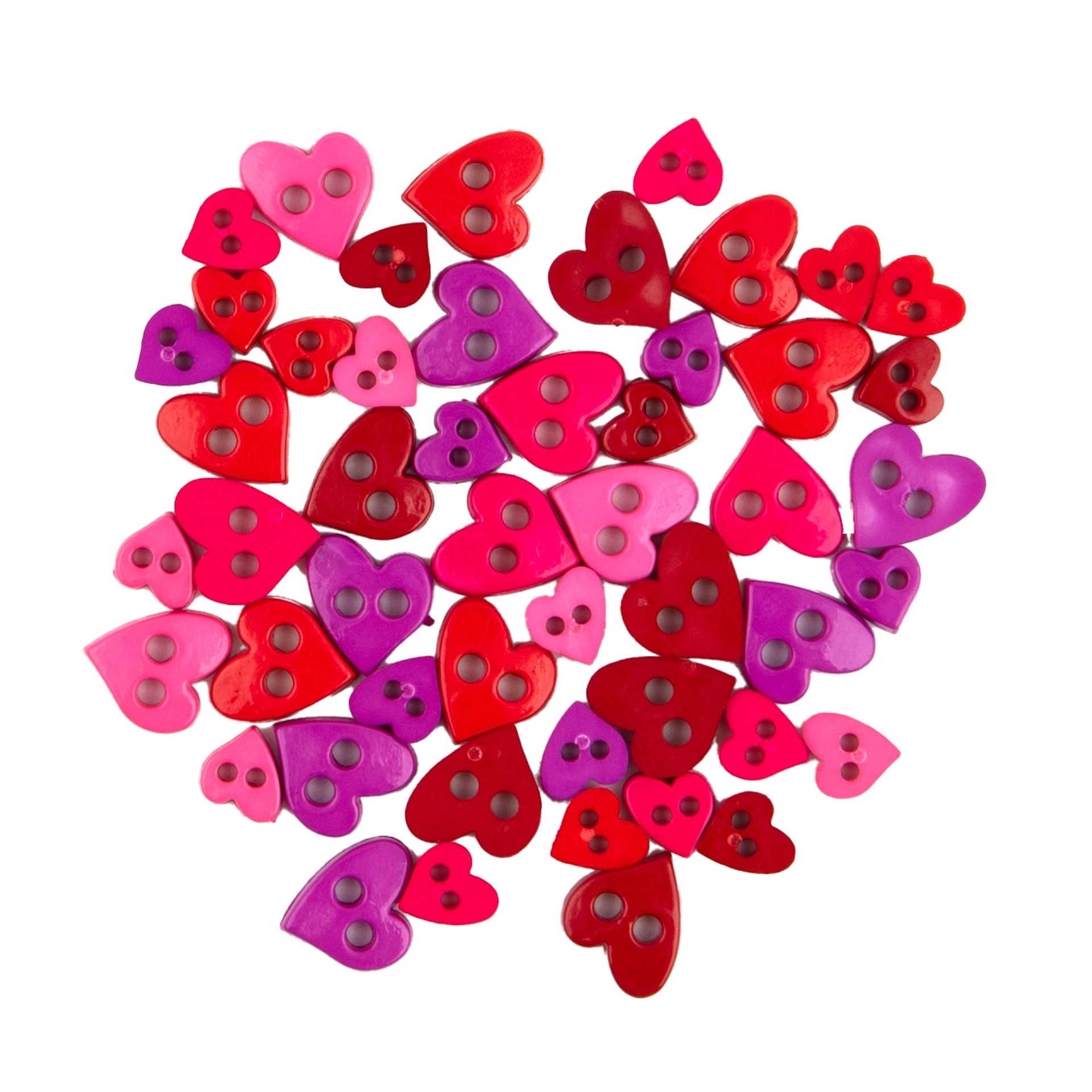 slide 2 of 3, Blumenthal Lansing Flair Originals Mini Heart Button Mix, 1 ct