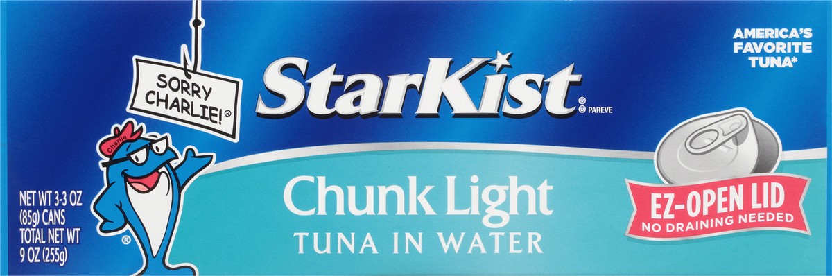 slide 5 of 9, StarKist Chunk Light Tuna 3 - 3 oz Cans, 3 ct; 3 oz