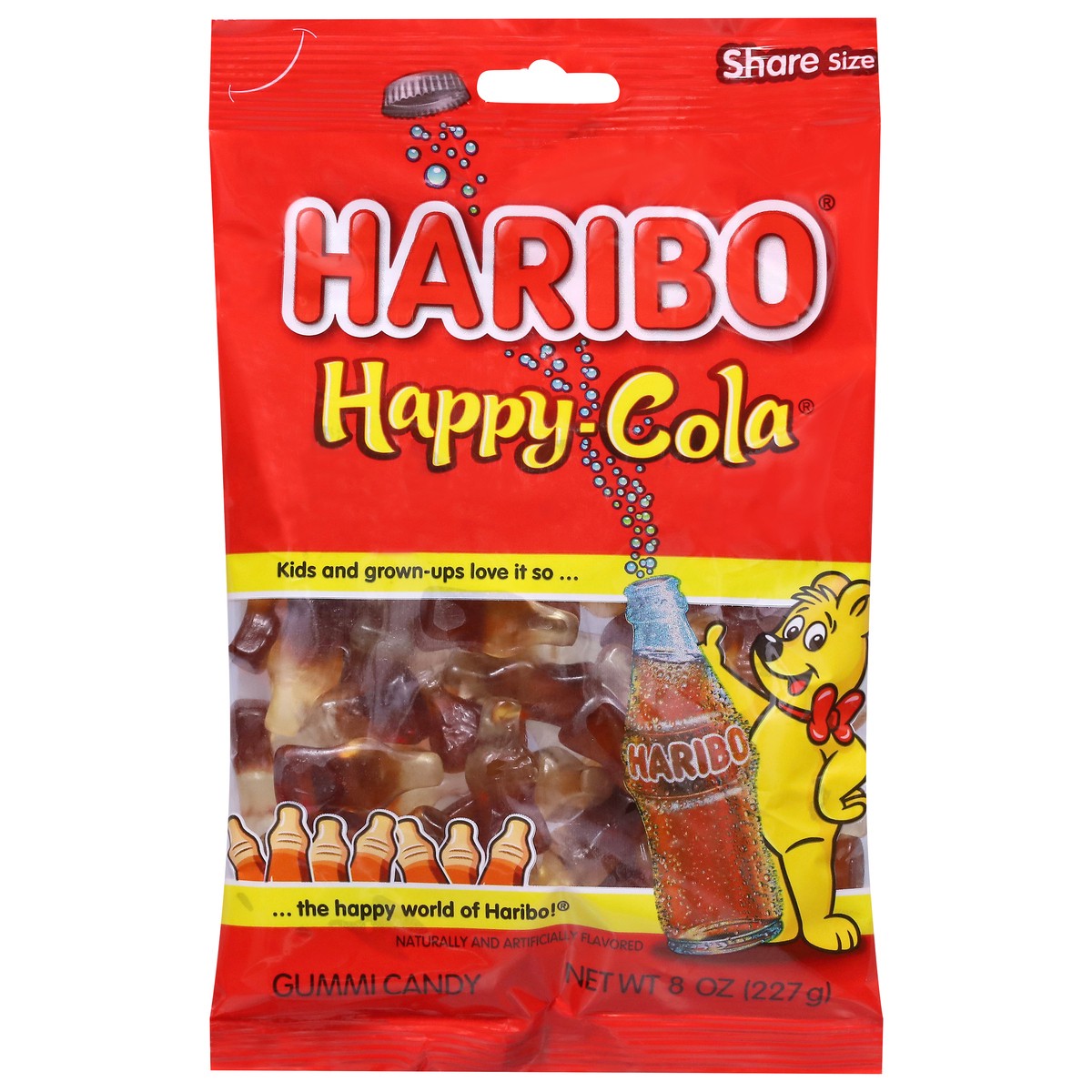 slide 1 of 4, Haribo Happy-Cola Gummi Candy Share Size 8 oz, 8 oz