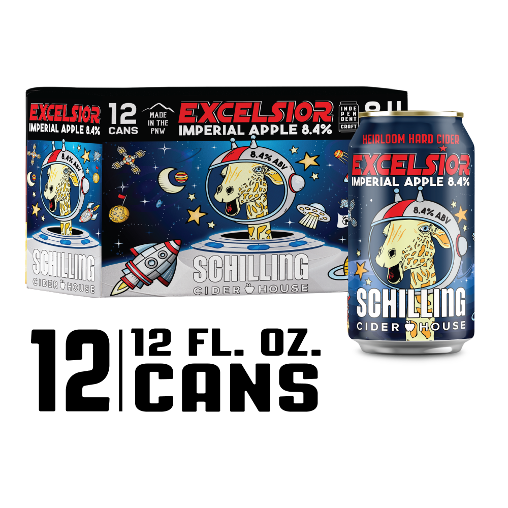slide 2 of 2, Schilling Excelsior Apple Imperial Cider - 12 ct; 12 fl oz, 12 ct; 12 fl oz