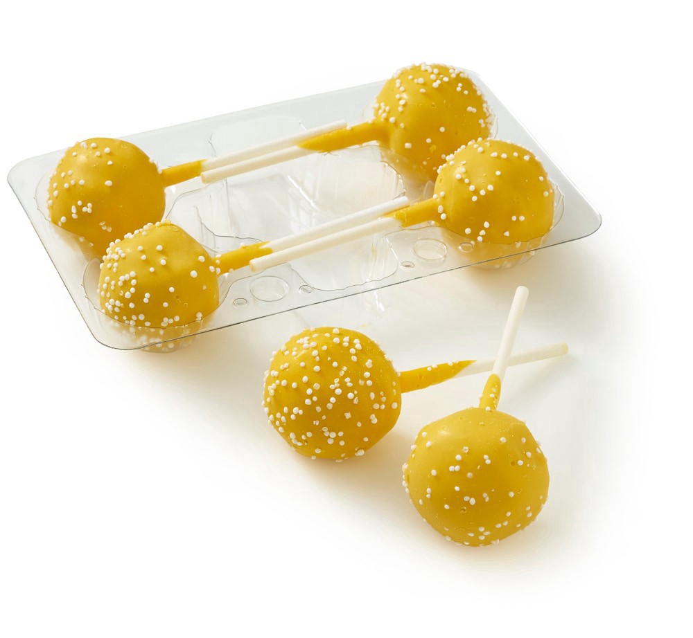 slide 1 of 3, Kroger Lemon Cake Pops, 4 ct / 5.4 oz, 4 ct