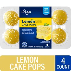 Kroger Lemon Cake Pops, 4 ct / 5.4 oz