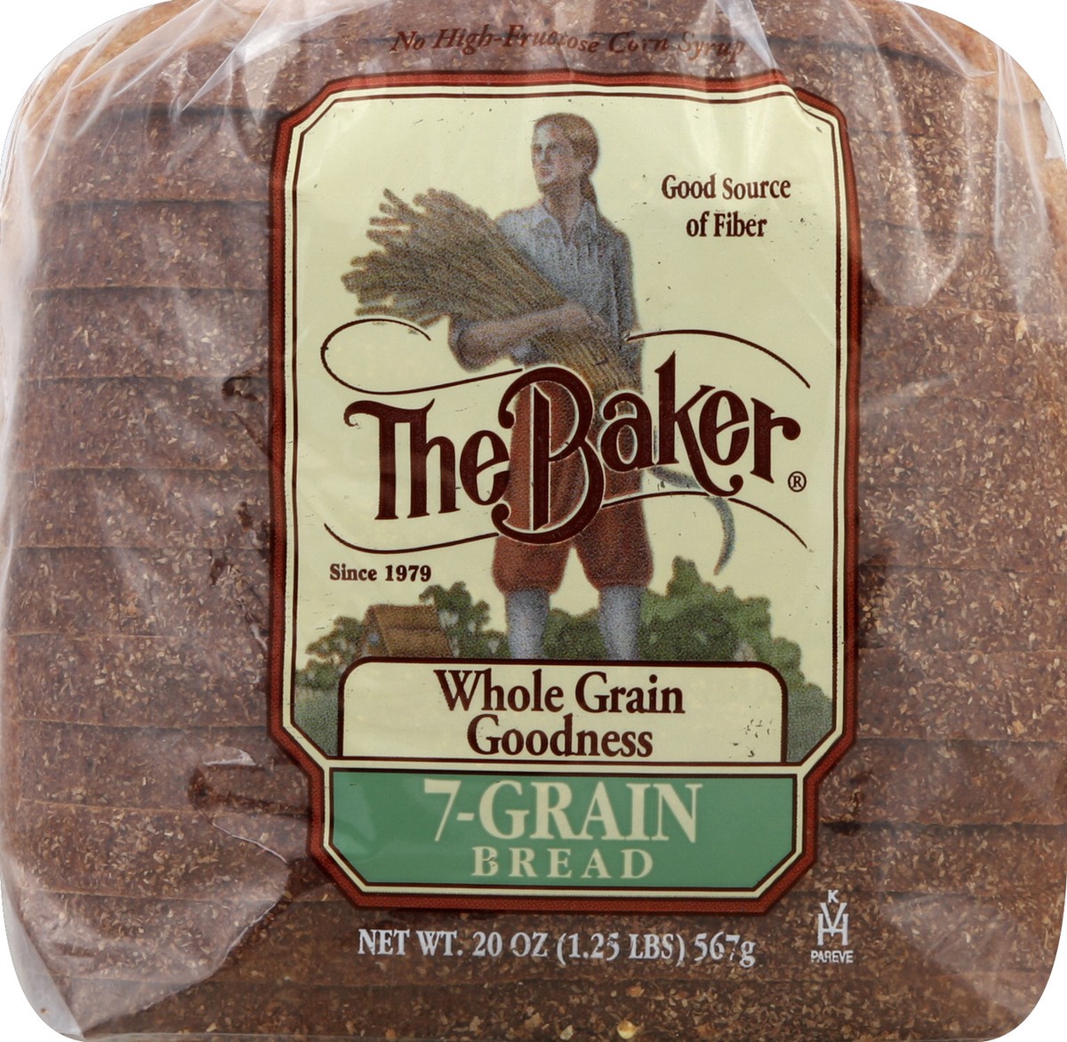 slide 3 of 5, The Baker 7 Grain Bread, 18 oz