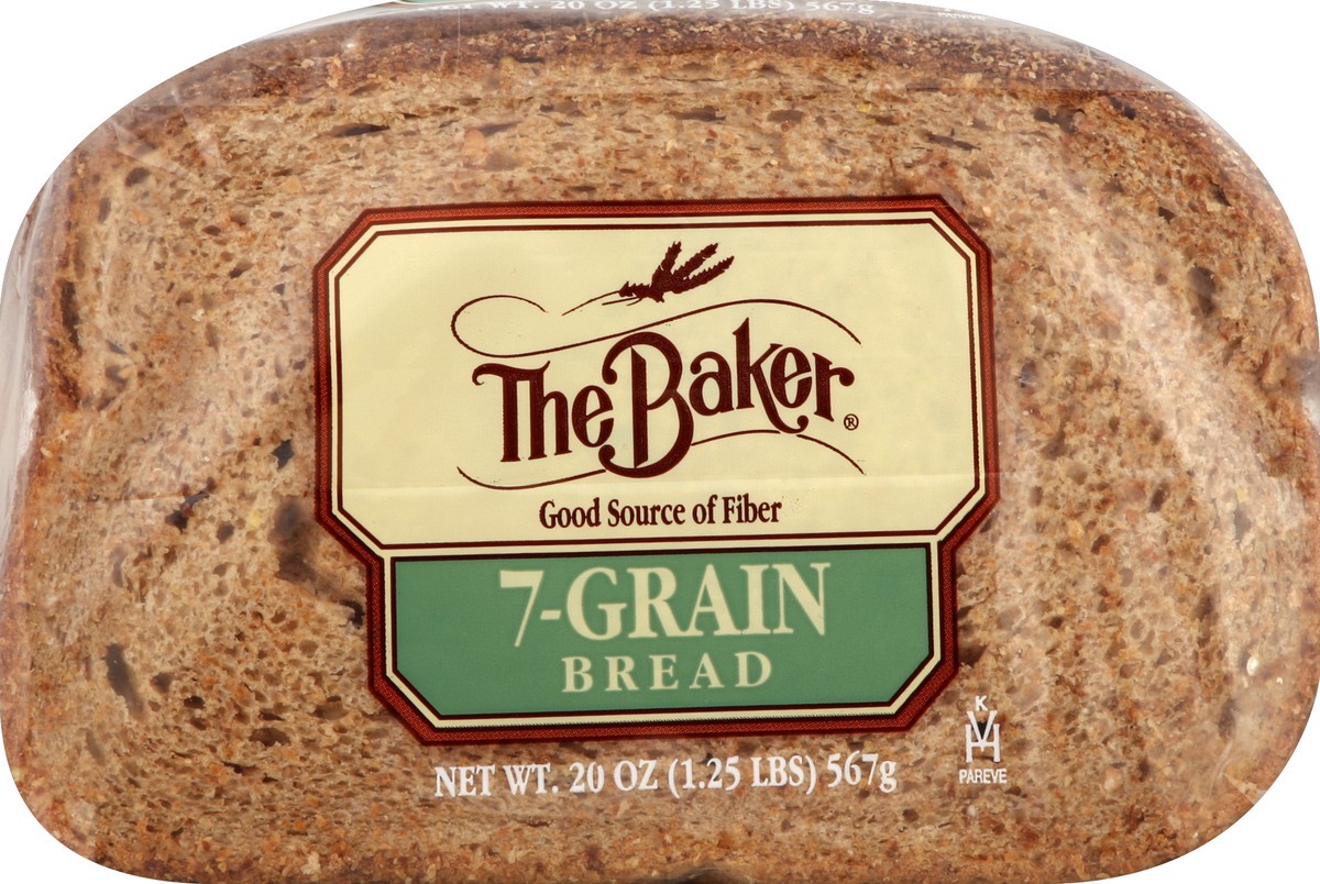 slide 4 of 5, The Baker 7 Grain Bread, 18 oz