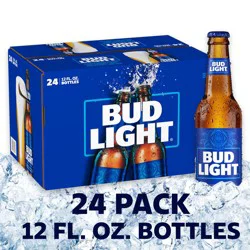 Bud Light Beer, 24 Pack Beer, 12 FL OZ Bottles, 4.2% ABV