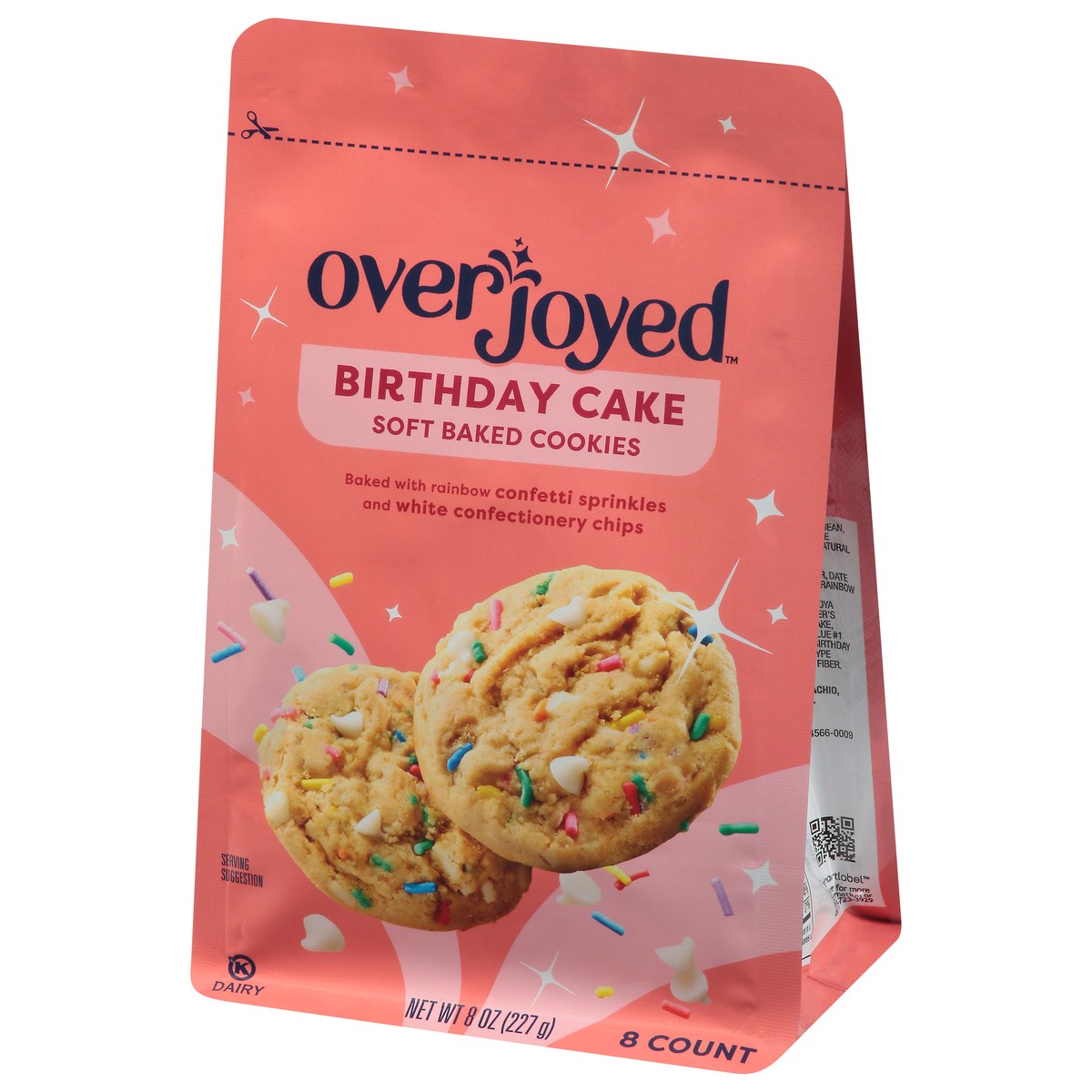 slide 3 of 3, Overjoyed Soft Baked Birthday Cake Cookies 8 Oz - 8 OZ, 8 oz