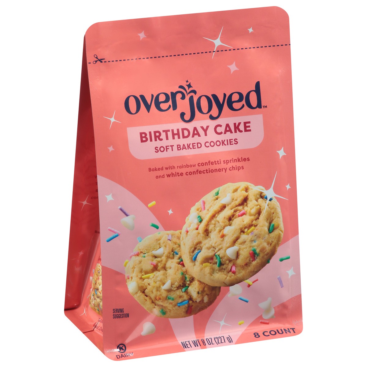 slide 2 of 3, Overjoyed Soft Baked Birthday Cake Cookies 8 Oz - 8 OZ, 8 oz
