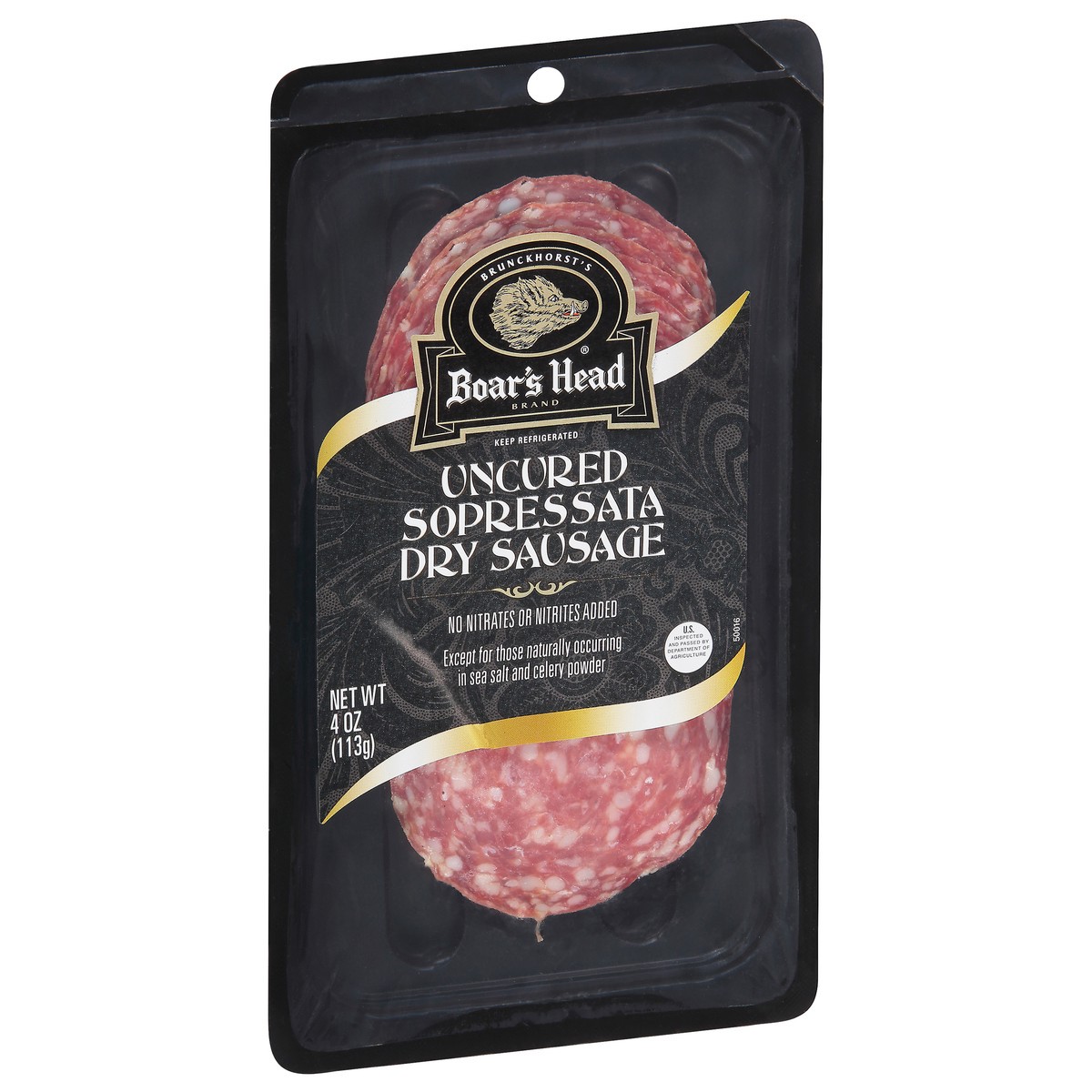 slide 7 of 9, Boar's Head Uncured Sopressata Dry Sausage, 4 oz