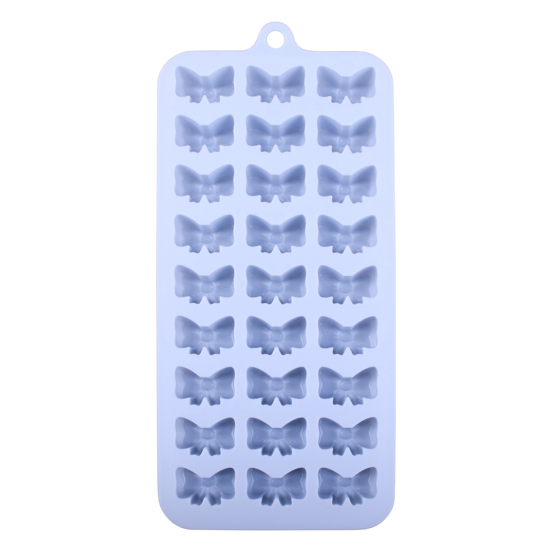 slide 3 of 4, Mini Bows Silicone Candy Mold By Makery, 8.87 in x 0.59 in