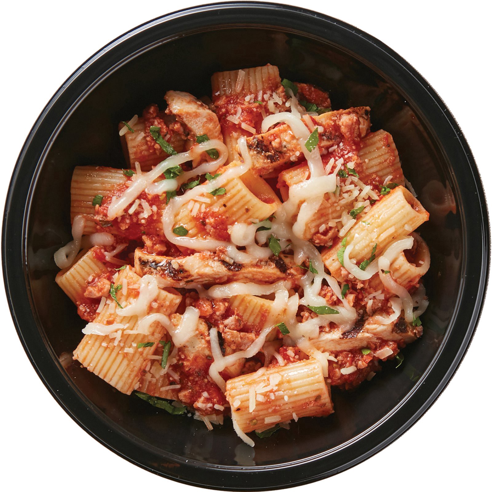 slide 1 of 1, Meal Simple by H-E-B Chicken & Sausage Rigatoni Pasta Bowl, 12 oz