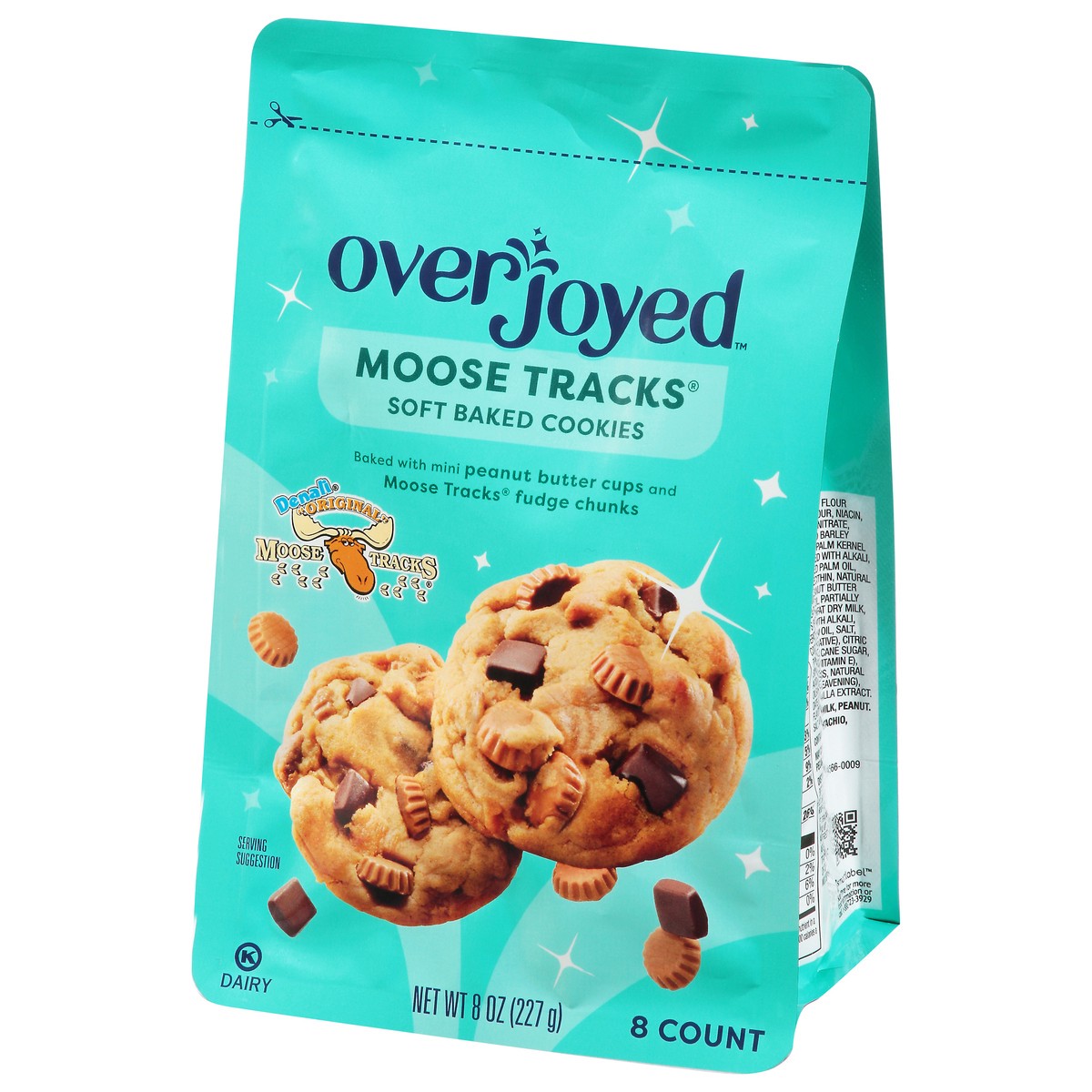 slide 4 of 4, Overjoyed Soft Baked Moose Tracks Cookies 8 Oz - 8 OZ, 8 oz