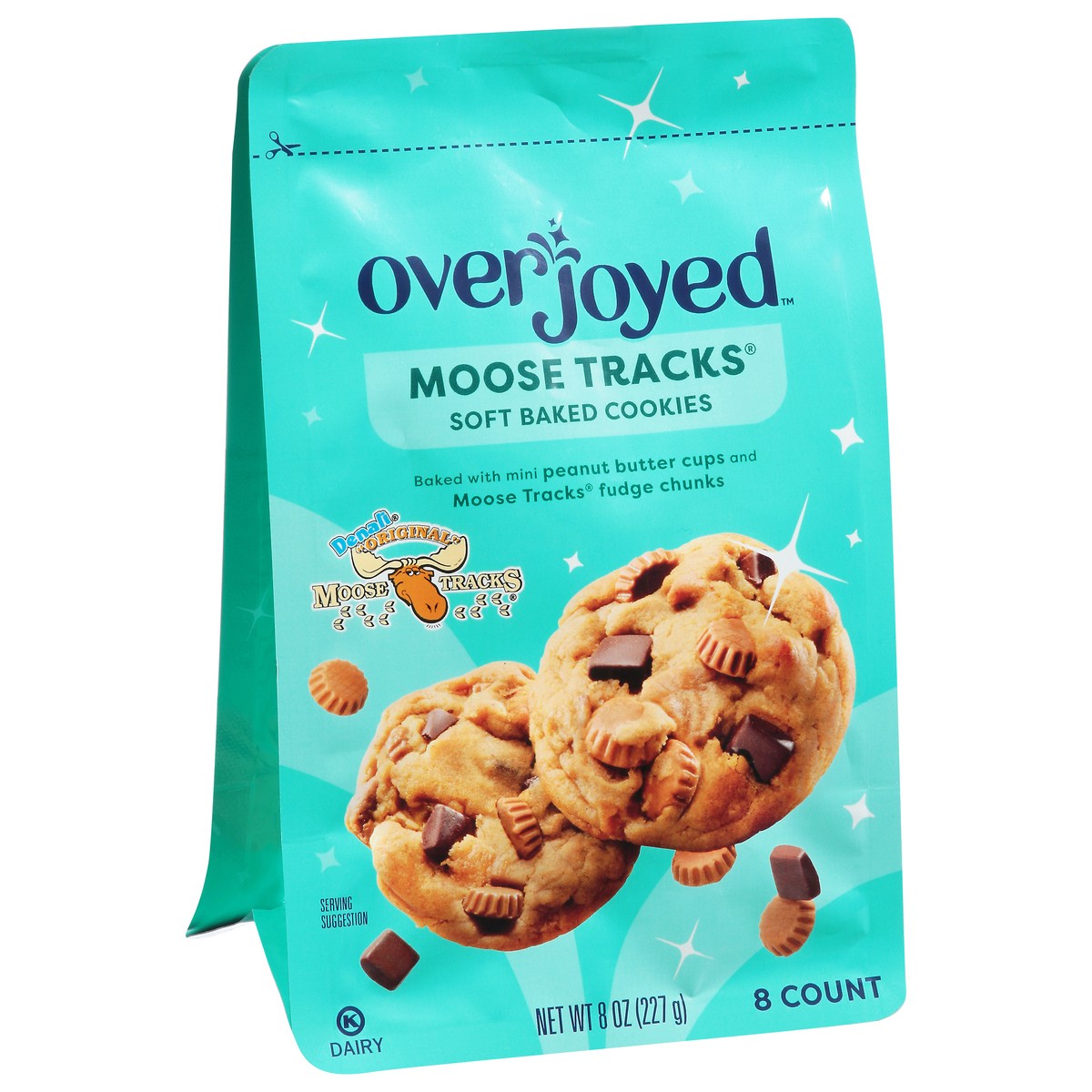 slide 3 of 4, Overjoyed Soft Baked Moose Tracks Cookies 8 Oz - 8 OZ, 8 oz