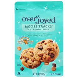 Overjoyed Soft Baked Moose Tracks Cookies 8 Oz - 8 OZ