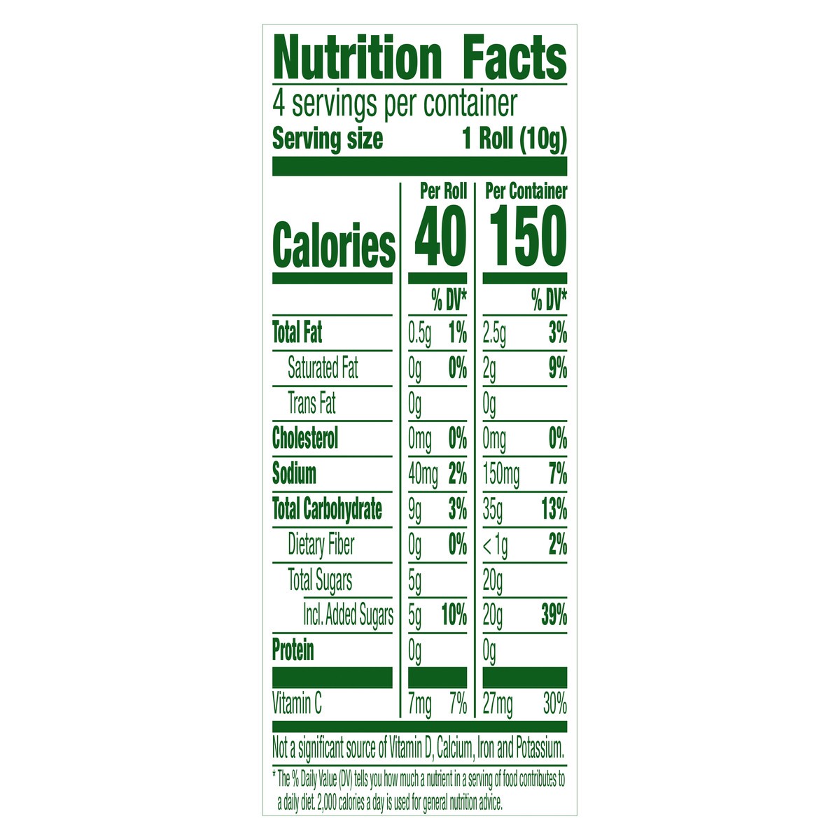 slide 13 of 14, Fruit Roll-Ups Tropical Tie-Dye Mini Roll-Ups 4 CT, 4 ct