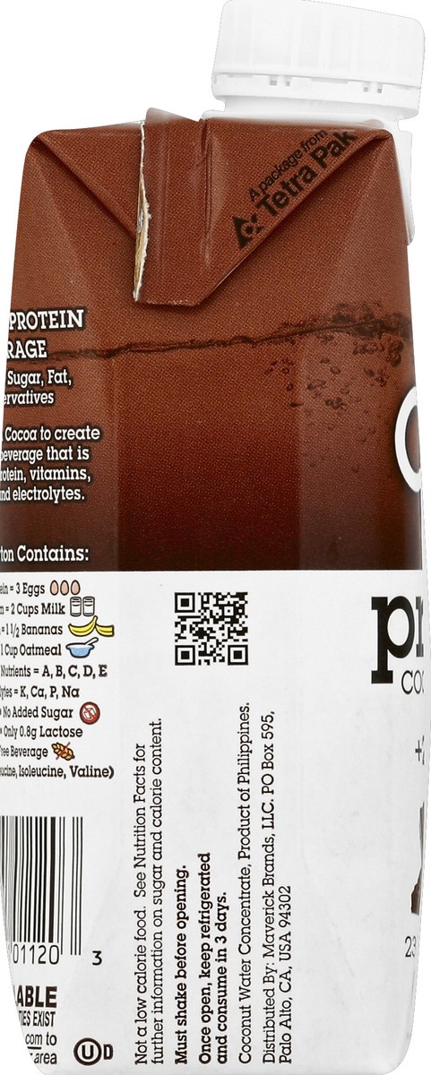 slide 3 of 4, Coco Libre Chocolate Protein Coconut Water, 11 oz