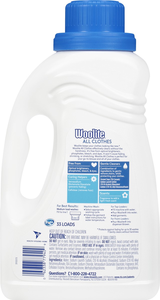 slide 5 of 9, Woolite All Clothes Laundry Detergent 50 oz, 50 oz