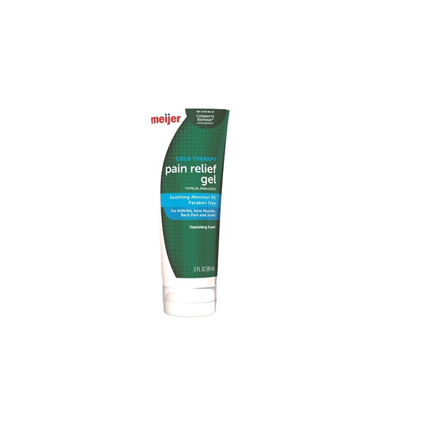 slide 1 of 1, Meijer Cold Therapy Pain Relief Gel, 3 fl oz