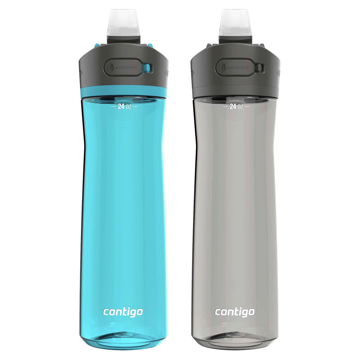 slide 1 of 1, Contigo ASHLAND 2.0 Tritan Water Bottle with AUTOSPOUT Lid, Juniper & Sake, 2 ct; 24 oz