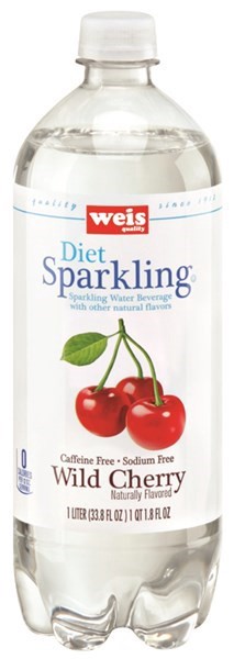 slide 1 of 1, Weis Quality Black Cherry Sparkling Water - 33.8 fl oz, 33.8 fl oz