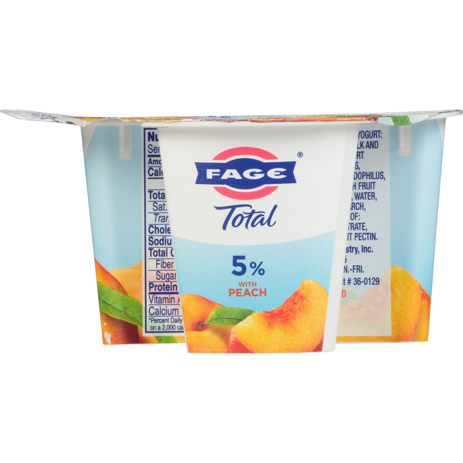 slide 4 of 6, Fage Total Greek Strained Yogurt With Peach, 5.3 oz