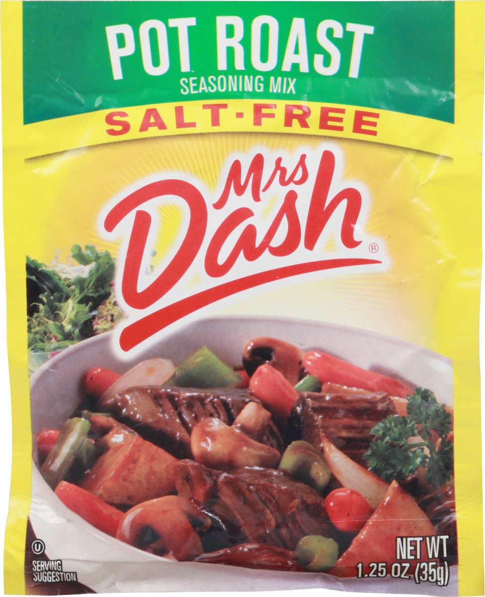 slide 1 of 9, Mrs. Dash Salt-Free Pot Roast Seasoning Mix 1.25 oz Envelope, 1.25 oz