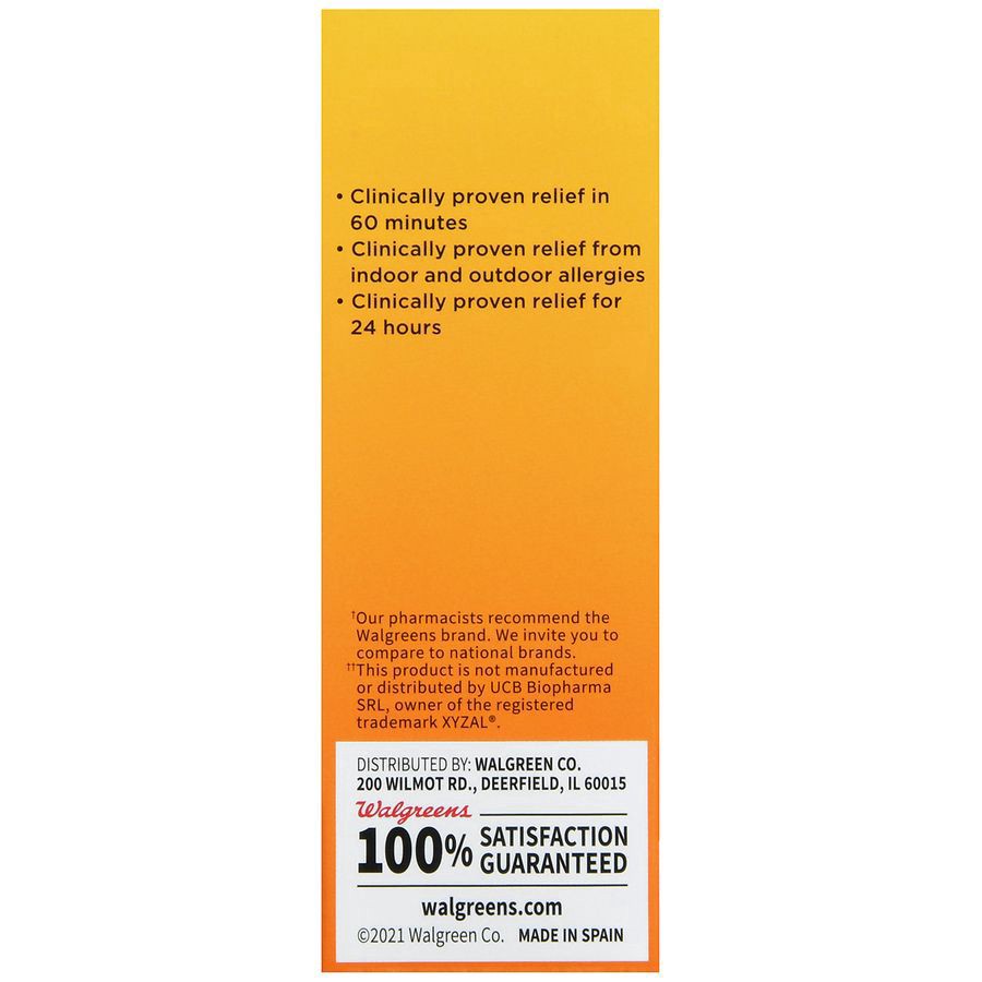 slide 5 of 5, Walgreens Levocetirizine Dihydrochloride Tablets, 5 mg, All Day Allergy Relief, 120 ct