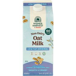 Higher Harvest by H-E-B Non-Dairy Low Fat Original Oat Milk