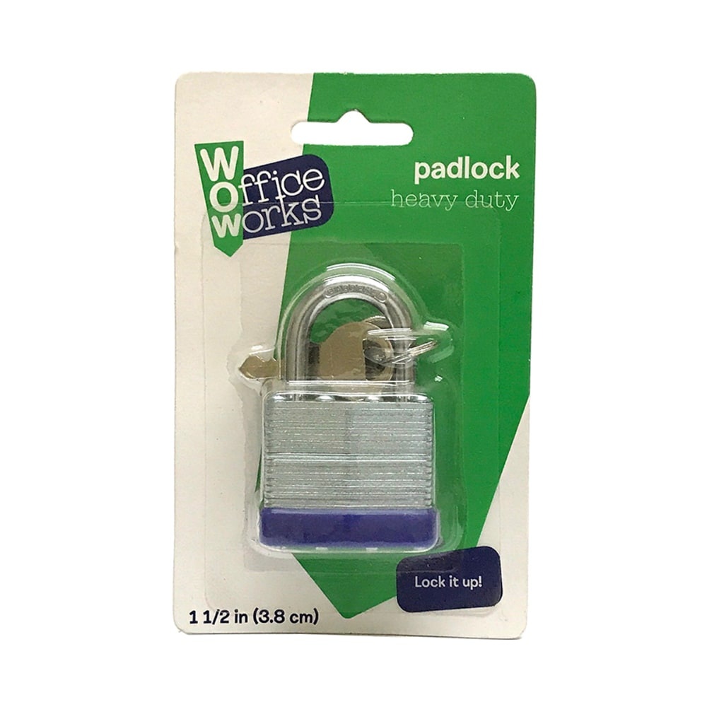 slide 1 of 1, Officeworks Security Padlock, 1 ct