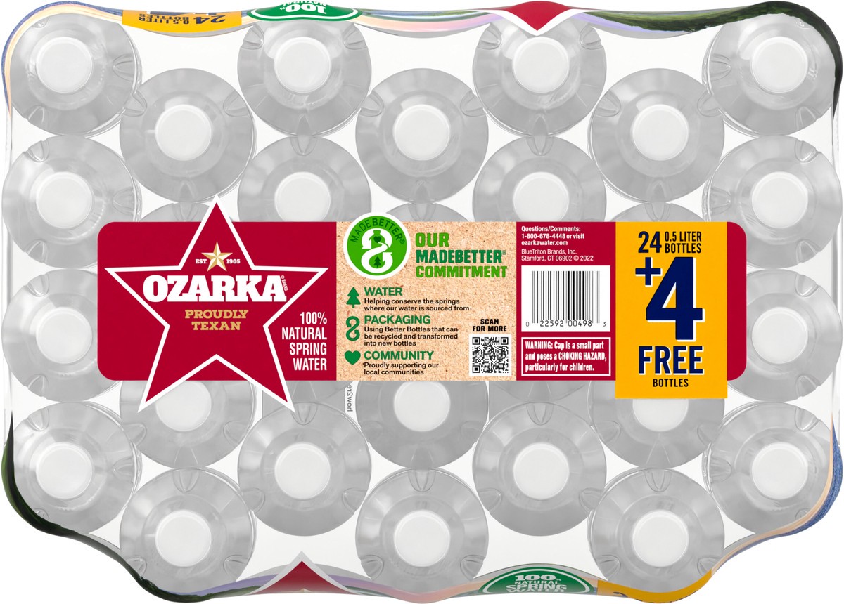 slide 7 of 7, Ozarka Spring Water, 28 ct; 16.9