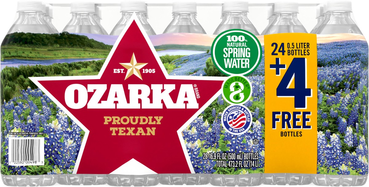 slide 4 of 7, Ozarka Spring Water, 28 ct; 16.9