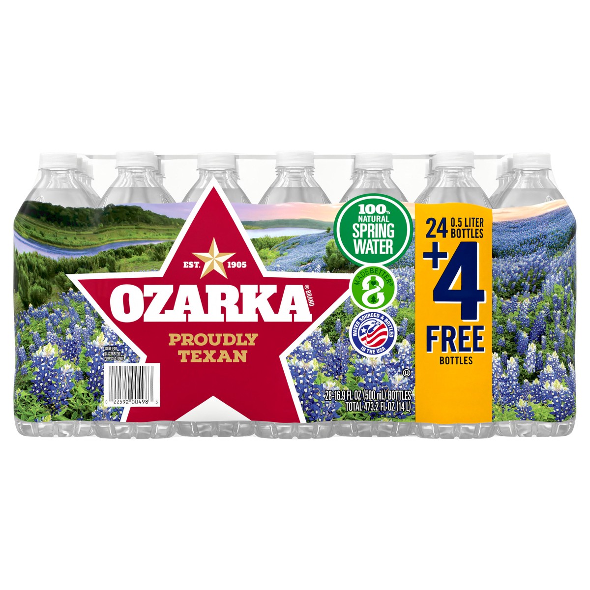 slide 5 of 7, Ozarka Spring Water, 28 ct; 16.9