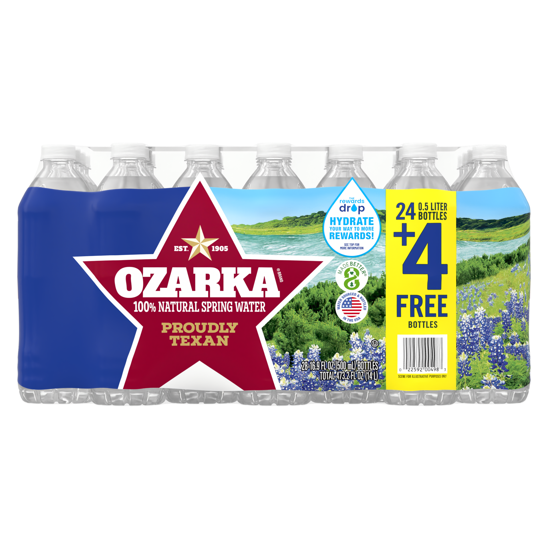 slide 1 of 7, Ozarka Spring Water, 28 ct; 16.9