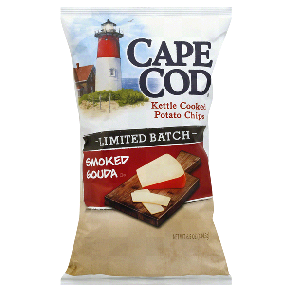 slide 1 of 5, Cape Cod Limited Batch Smoked Gouda Kettle Chips, 6.5 oz