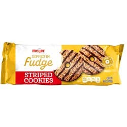 Meijer Fudge Striped Shortbread Cookies